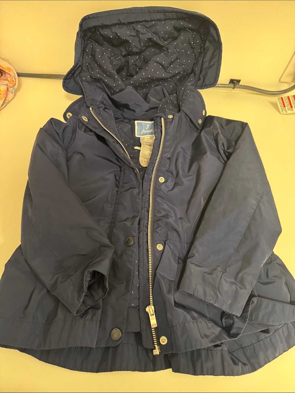 Jacadi Navy Blue Hooded Girls' Jacket